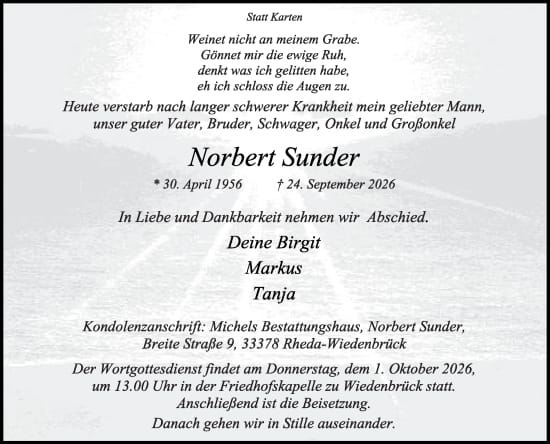 Norbert Sunder